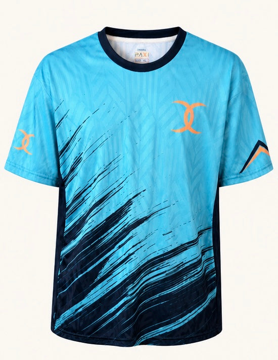 Velocity Performance Jersey Paxi– Sky Blue/Navy