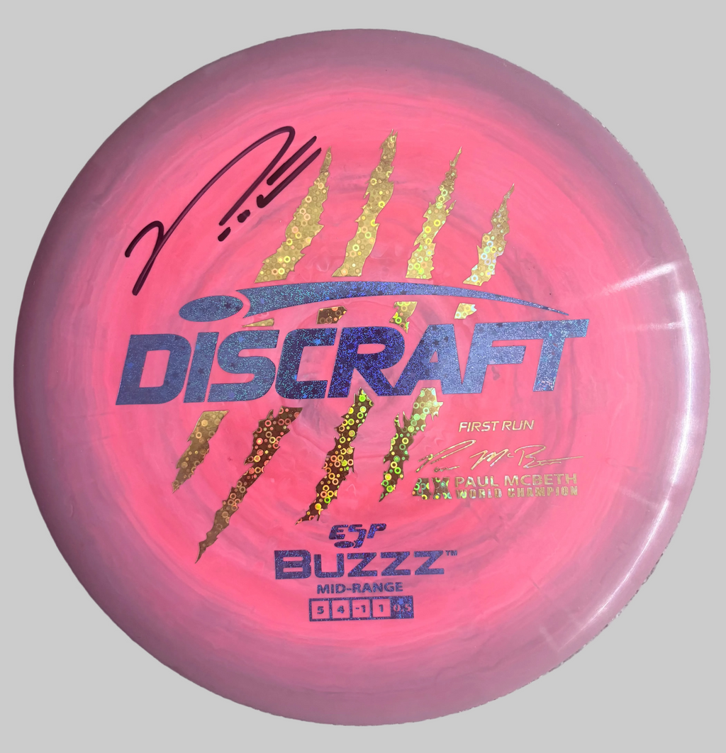 BUZZZ Paul McBeth 4 Claw ESP 177+/Used, Paul McBeth Autographed.